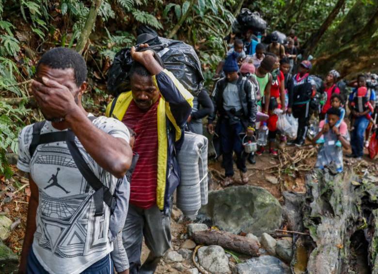 Más de 8 mil colombianos han cruzado por esta selva en lo que va del año. FOTO: AFP