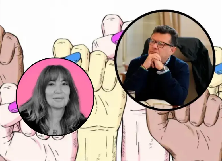 La periodista María Jimena Duzán es una de las más de 40 firmantes del comunicado que denuncia presuntas acciones para silenciar a mujeres que acusan a Hollman Morris. FOTO: Istock, Colprensa, María Jimena Duzán vía X.