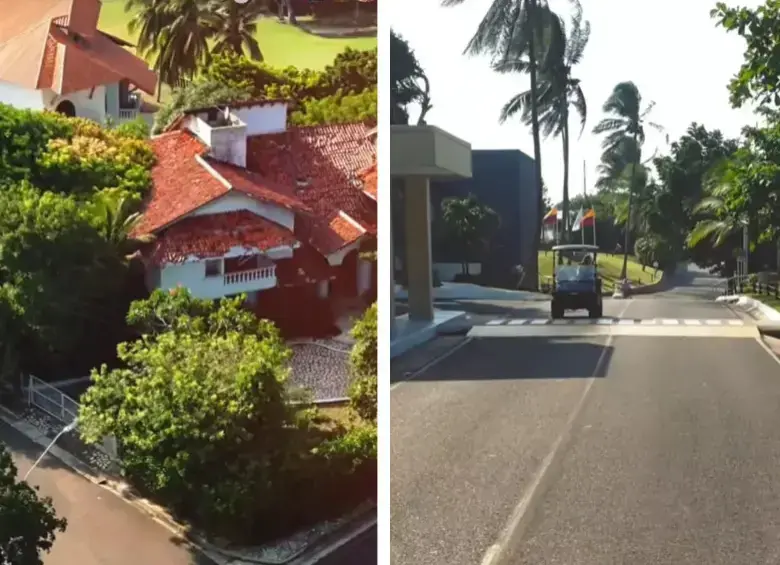Así se ven algunas de las zonas sociales del exclusivo condominio Lagos de Caujaral, en Barranquilla, donde se le allanó la vivienda a Benedetti. Foto: Captura de pantalla.