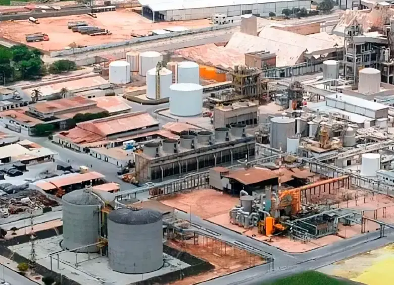 Planta de Monómeros Colombo Venezolanos en Barranquilla, empresa clave en la producción de fertilizantes en Colombia. FOTO CORTESÍA