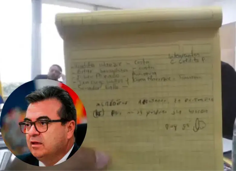 La libreta de apuntes del caso Ungrd. Foto: Cortesía