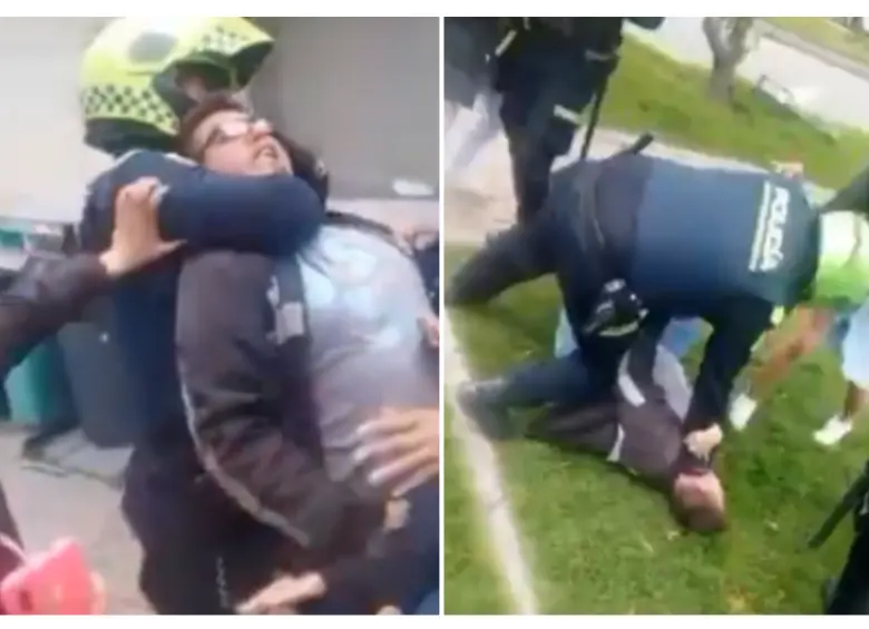 El ciudadano interpondrá una denuncia por “intento de homicidio” tras un incidente con la Policía en Bogotá. FOTO: Captura de video