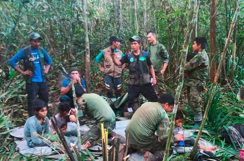 ¿Cómo fue que sobrevivieron los cuatro niños en la selva del Guaviare? Foto: Presidencia. 
