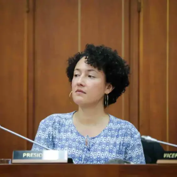 Isabel Zuleta, senadora del Pacto Histórico quien es investigada por el ‘tarimazo’ en Medellín. FOTO: COLPRENSA