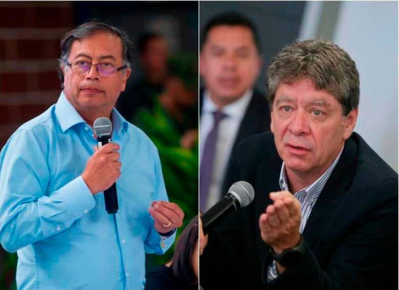El presidente Gustavo Petro y el presidente de la Andi, Bruce Mac Master, se cruzaron en Twitter por los efectos de la reforma laboral. FOTO ARCHIVO