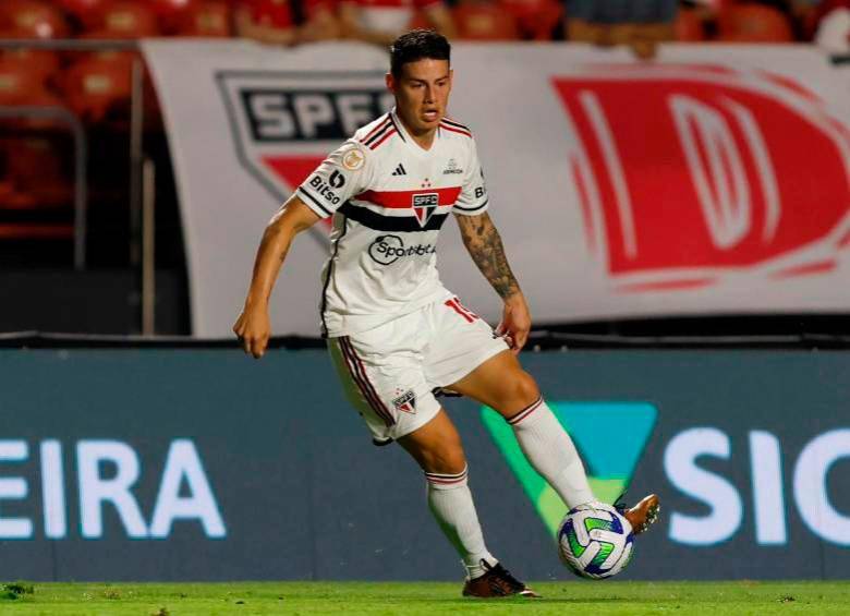 James Rodríguez llegó al Sao Paulo como uno de los fichajes importantes para el segundo semestre de 2023. FOTO: TOMADA DEL X DE @jamesdrodriguez