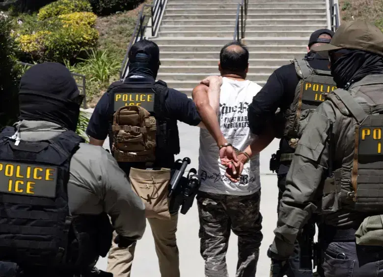 Detenciones de colombianos por ICE superan en 74 % las de 2024. Foto: AFP