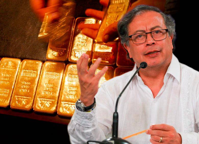 Petro ordenó a MinMinas comprar empresas de oro de la SAE. FOTO COLPRENSA Y GETTY. 