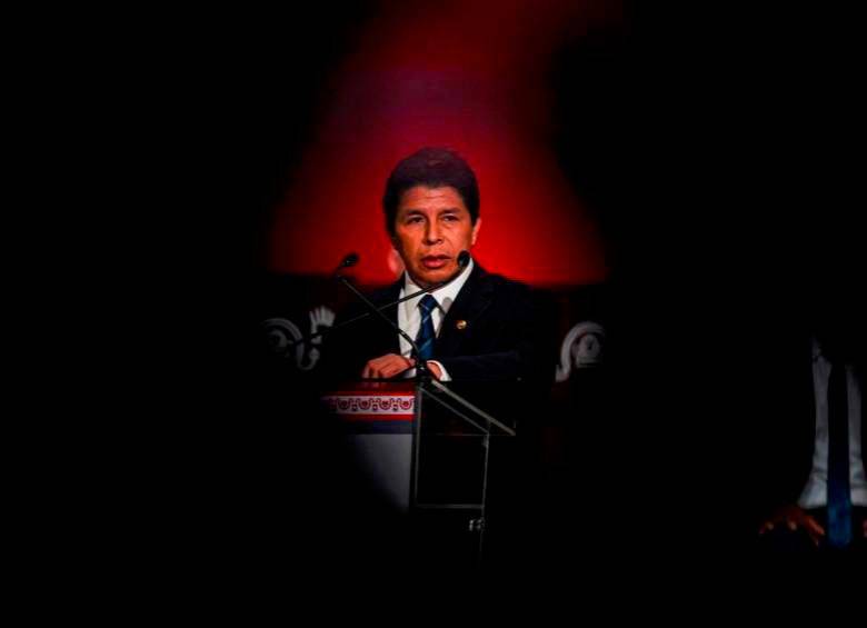 Pedro Castillo fue detenido tras su fallido autogolpe el pasado miércoles 7 de diciembre FOTO: AFP