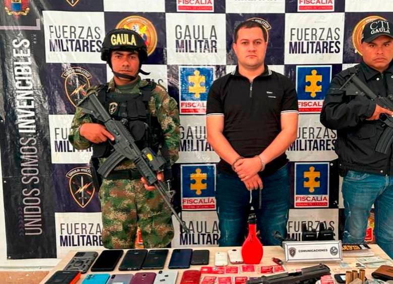 Alias Camilo, identificadoc omo Carlos Alberto Herrera Arcila, fue capturado en San Rafael. FOTO: Cortesía 