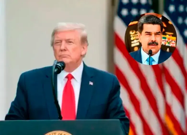 Los presidentes de Estados Unidos, Donald Trump; y de Venezuela, Nicolás Maduro. FOTO: Colprensa