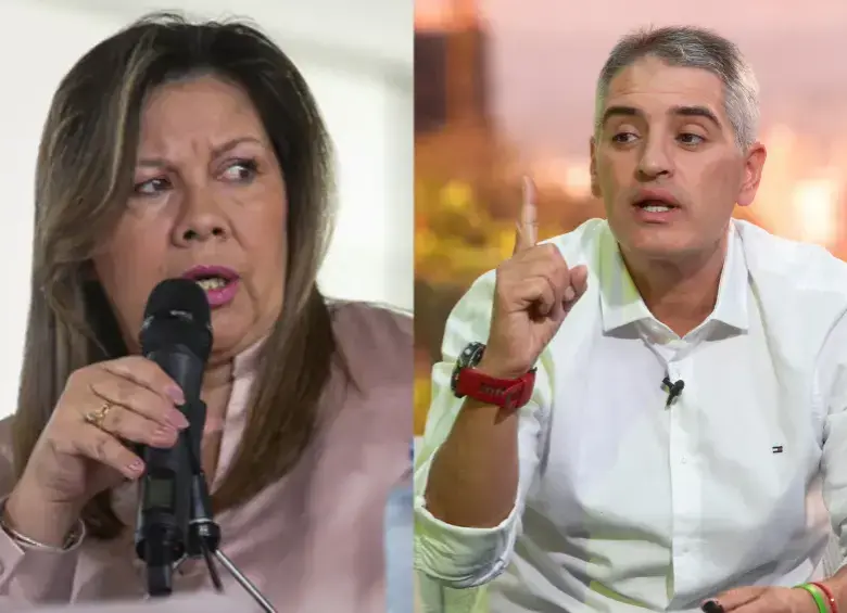 La fiscal general, Luz Adriana Camargo, y el gobernador de Antioquia, Andrés Julián Rendón. FOTO: Cortesía y El Colombiano