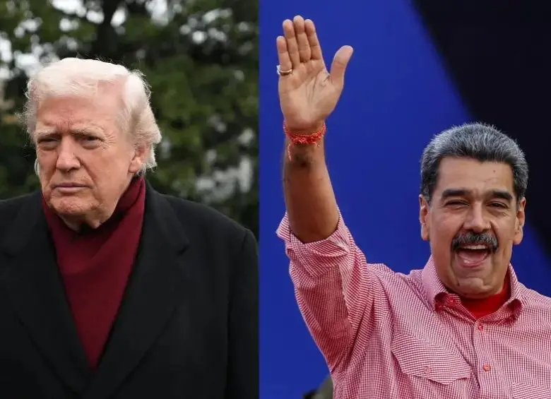 Donald Trump y Nicolás Maduro han sido los protagonistas durante los últimos meses tras los ataques en el Caribe. FOTO: AFP.