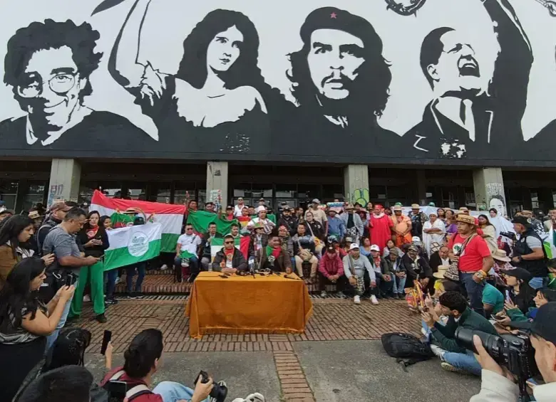 Denunciaron agresión sexual en la Universidad Nacional durante la estadía de la minga indígena. FOTO: CONSEJO REGIONAL INDÍGENA DEL CAUCA