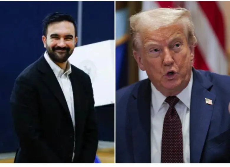 El demócrata Zohran Mamdani, crítico del presidente Donald Trump, ganó las elecciones a la alcaldía de Nueva York, convirtiéndose en el primer alcalde musulmán de la ciudad más poblada de Estados Unidos. FOTO: AFP