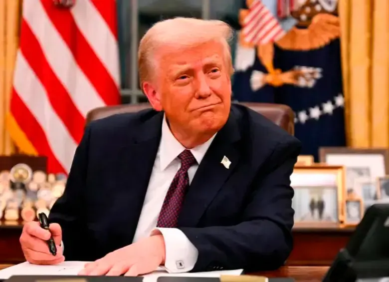 El presidente de Estados Unidos, Donald Trump, lideró la alianza contra los carteles del narcotráfico. FOTO AFP