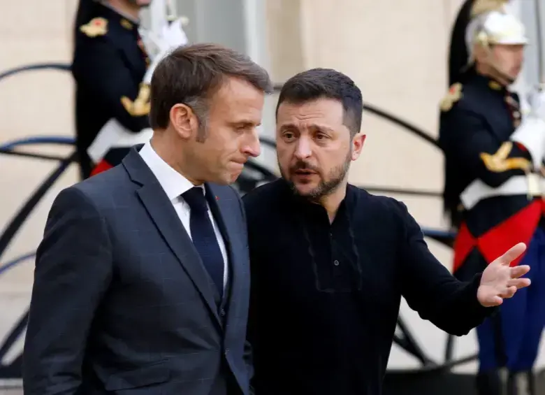 Los movimientos de Emmanuel Macron en la guerra entre Ucrania y Rusia. FOTO: Getty