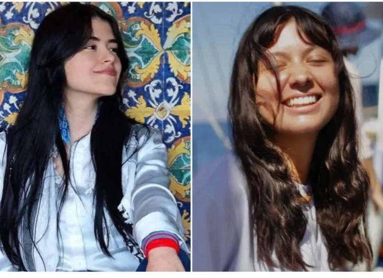 Manuela Bedoya y Luna Barreto son las colombianas que hacían parte de la “Global Summid Flotilla” que llevaban ayuda humanitaria a Gaza. FOTO: REDES SOCIALES