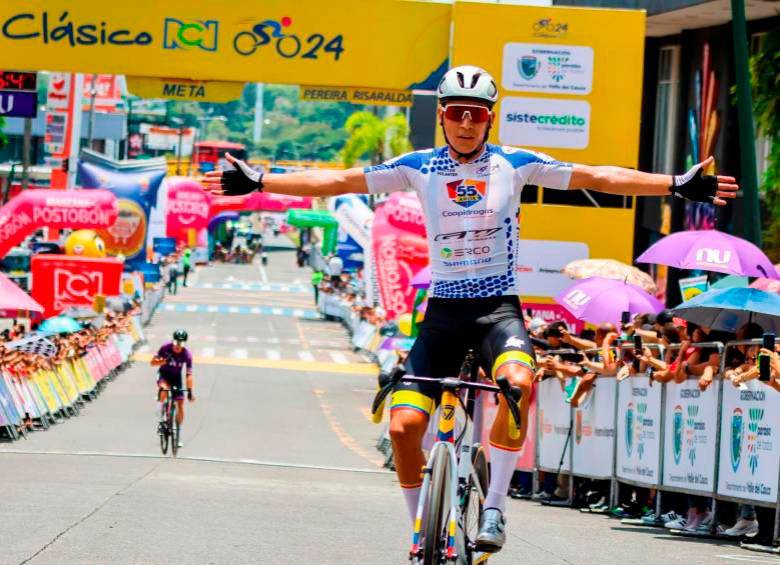 El ciclista Alejandro Osorio ganó una etapa del Tour Colombia 2.0 2024. FOTO: Cortesía Ánderson Bonilla