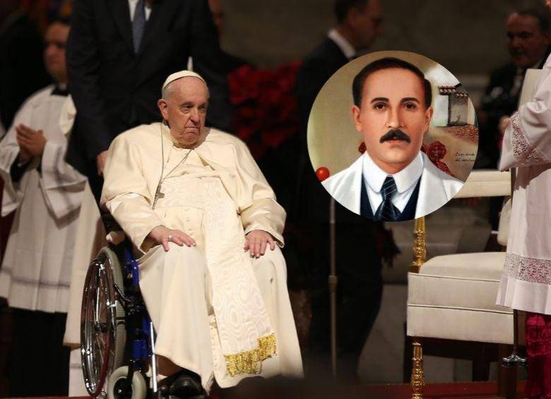 Desde el hospital, el papa Francisco sostuvo una audiencia donde se autorizó la canonización del venezolano José Gregorio Hernández y de un laico italiano. FOTO: Getty y Vatican News