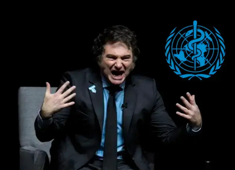 Javier Milei ha cuestionado el manejo de recursos y financiación del organismo sanitario mundial. FOTO: Getty