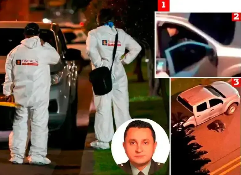 El vehículo en el que se habría disparado el coronel Óscar Dávila. Foto: Colprensa