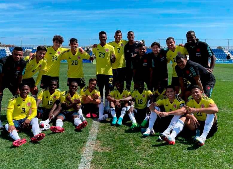 El seleccionado colombiano es uno de los pcoos equipos que ya están clasificados al Mundial juvenil que se realizará entre el próximo 20 de mayo y el 11 de junio. FOTO: TOMADA DEL TWITTER DE @FCFSeleccionCol 