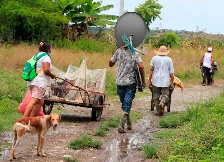 Según la Defensoría, más de 101.000 personas fueron desplazadas de manera forzada en Colombia entre el 1 de enero y el 30 de noviembre de 2025. Imagen de referencia. FOTO: Archivo EL COLOMBIANO, Jaime Pérez