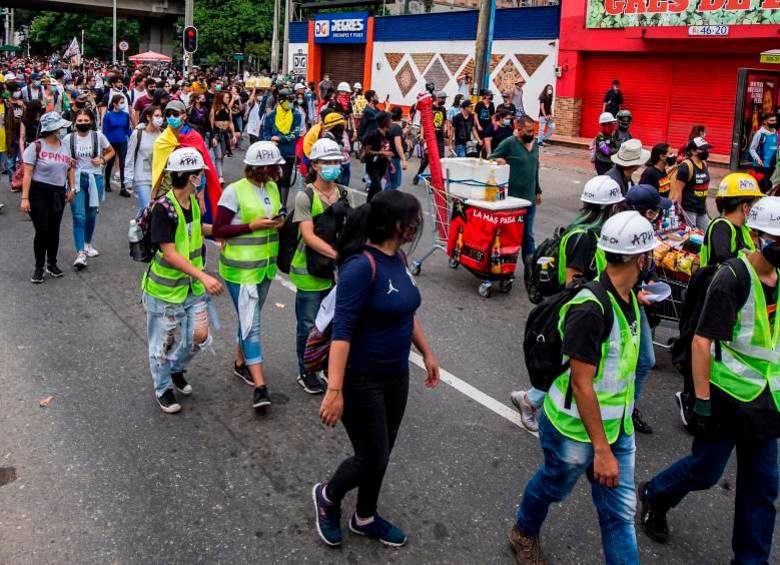 A los jóvenes se les juzga por supuestos delitos cometidos durante el Paro Nacional. FOTO: JULIO HERRERA