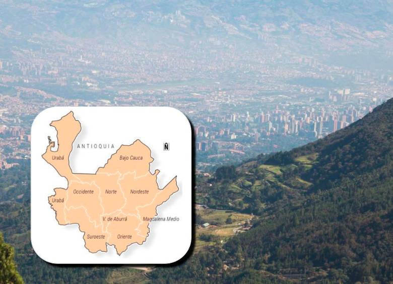 El proyecto de la Gobernación es que el departamento pase de las nueve subregiones a 17 esquemas territoriales. FOTO: El Colombiano
