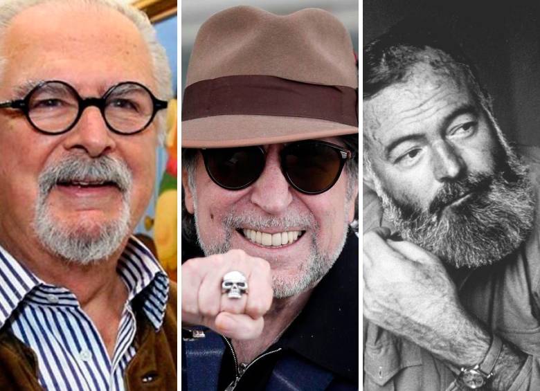 El pintor Fernando Botero, el cantante Joaquin Sabina y el escritor Ernest Hemingway se declararon amantes de los toros Fotos: Efe.