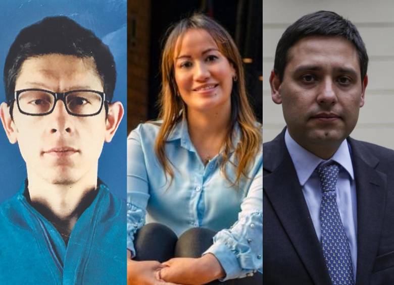 Daniel Rojas, jefe programático, Carolina Corcho, psiquiatra, y Mauricio Lizcano, exsenador, trabajarán en la transición entre la actual administración y la entrante. FOTOS: CORTESÍA, TWITTER @CAROLINACORCHO Y COLPRENSA