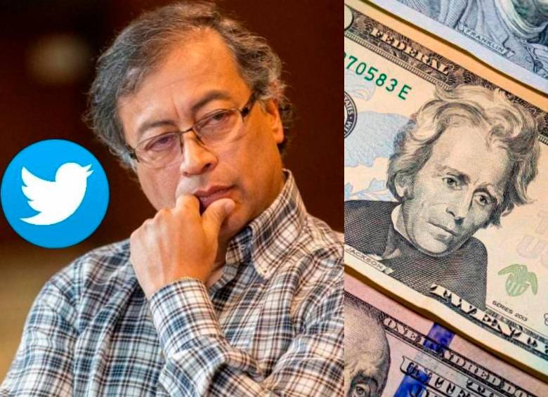 Según analistas, el hilo de Twitter del presidente en el que critica las subidas de tasas del Banrep, influyó en la disparada del dólar. FOTO ARCHIVO