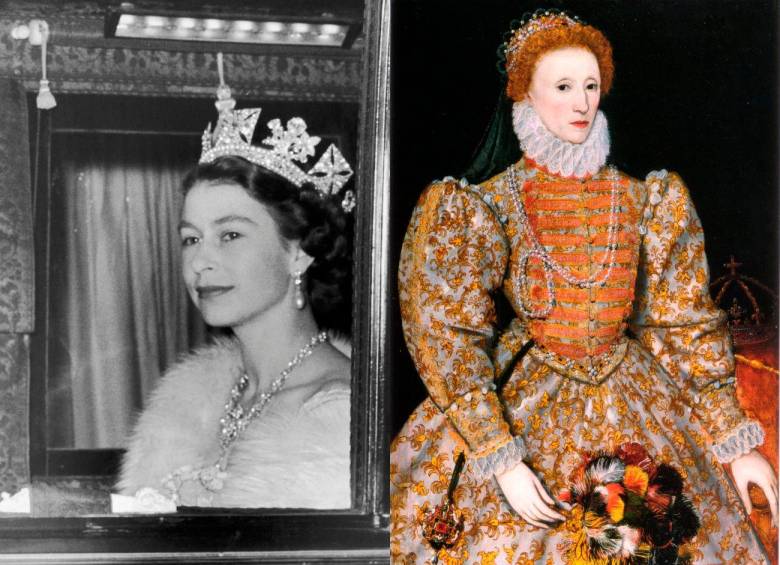 La reina Isabel II tuvo el reinado británico más longevo con 70 años, y la reina Isabel I tuvo el tercero más logevo con 43 años en el trono. FOTOS: Getty y CORTESÍA. 