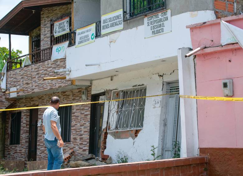 Han pasado siete años desde que sucedió el movimiento en la vereda Ancón 2 de Copacabana, entonces terminaron damnificadas más de 300 personas y unas 70 casas. FOTO Julio Herrera