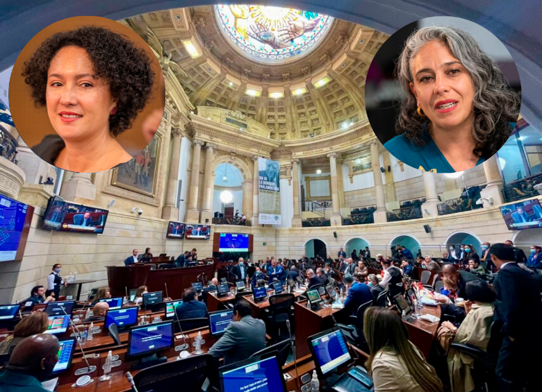 La discusión surgió después de que el senador ‘Jota Pe’ Hernández aseguró que senadoras como Isabel Zuleta y María José Pizarro no respaldaron su proyecto para rebajar el salario de los congresistas. Pizarro rechazó la versión de Hernández y respondió que sí había anunciado que firmaría. FOTO COLPRENSA