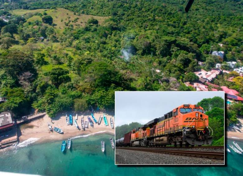 Aunque todavía no se conocen los diseños de prefactibilidad, el presidente Gustavo Petro ha asegurado que el tren sería elevado y pasaría por el Tapón del Darién. FOTOS: Juan Antonio Sánchez y Getty