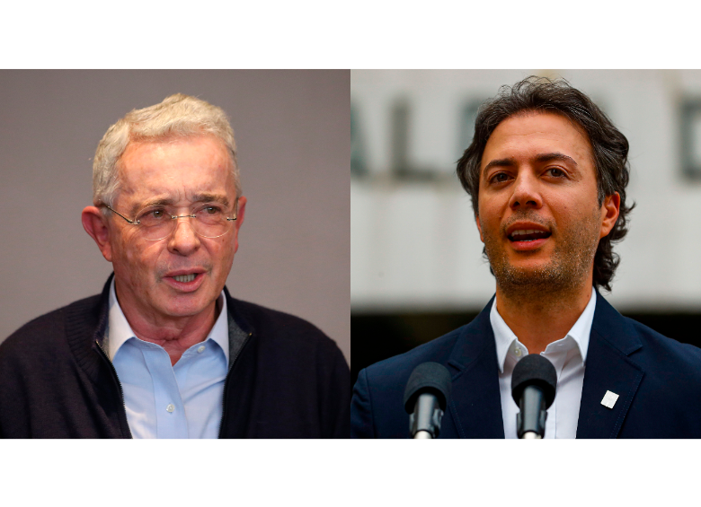 Uribe se refirió a la presunta participación en política en la que estaría incurriendo Quintero en el vídeo que compartió. FOTOS: COLPRENSA Y MANUEL SALDARRIAGA