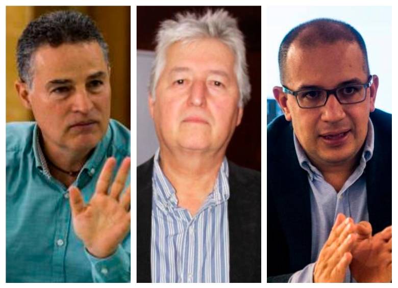 Aníbal Gaviria, gobernador de Antioquia; Javier Darío Toro, gerente Sociedad Hidroituango; y Jorge Andrés Carrillo, gerente de EPM. FOTOS: Cortesía 