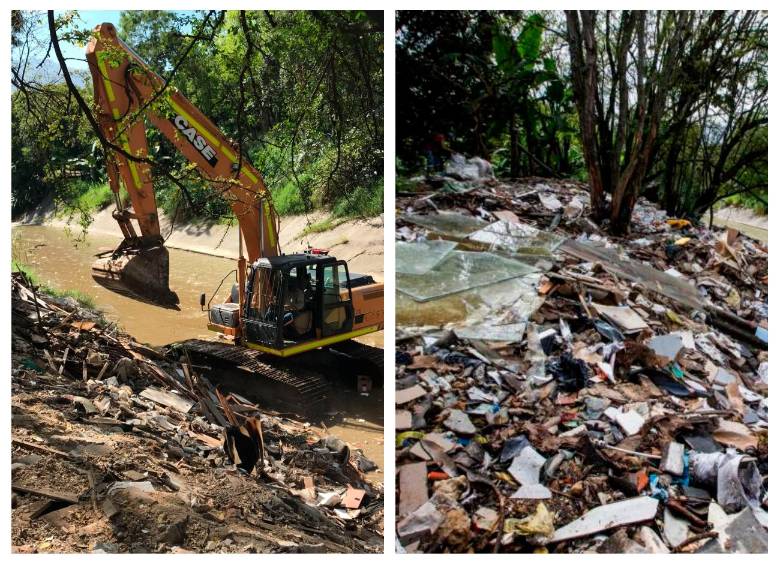 Varias dependencias de la Alcaldía acudieron al lugar para cumplir las labores de remoción de los escombros. FOTOS: CORTESÍA Y JULIO HERRERA