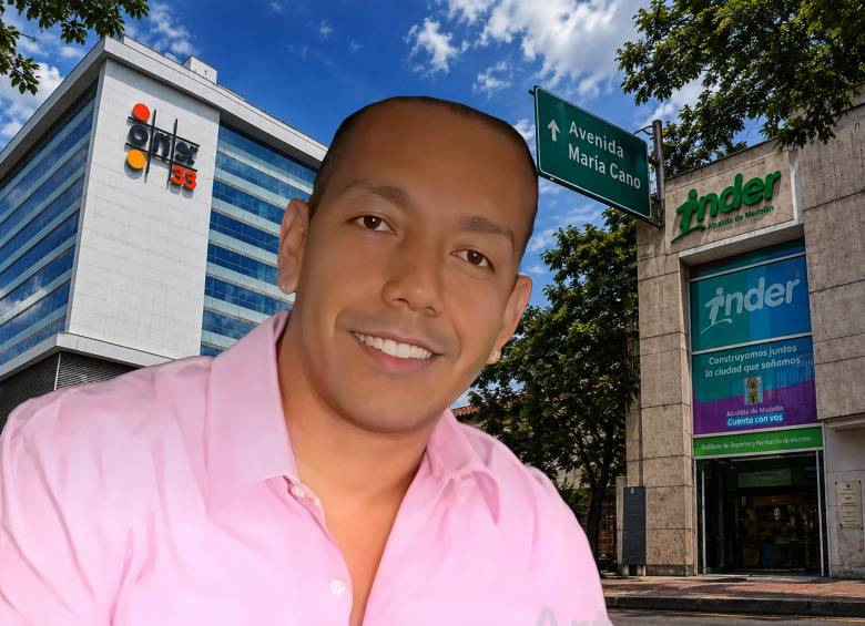 Testimonios dicen que Jaramillo citaba en una oficina de Laureles a funcionarios del Inder. FOTO EL COLOMBIANO y web, con IA. 