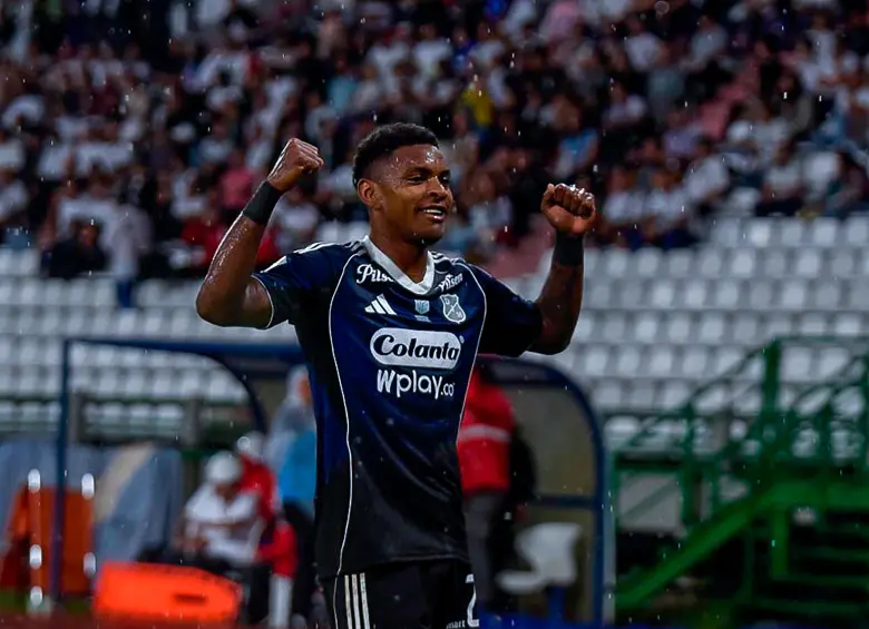 Brayan León, entre las figuras en la goleada del DIM. FOTO: Colprensa