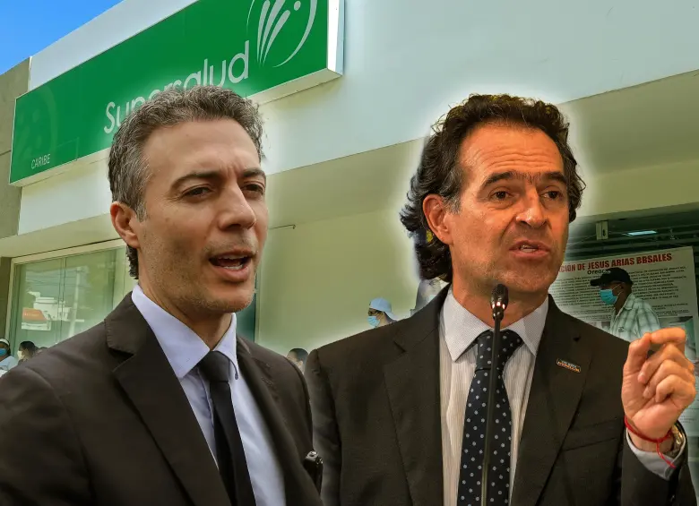 Federico Gutiérrez recordó el estado calamitoso en que quedó la salud de Medellín en el periodo de su antecesor, Daniel Quintero. FOTOS: EL COLOMBIANO Y CORTESÍA