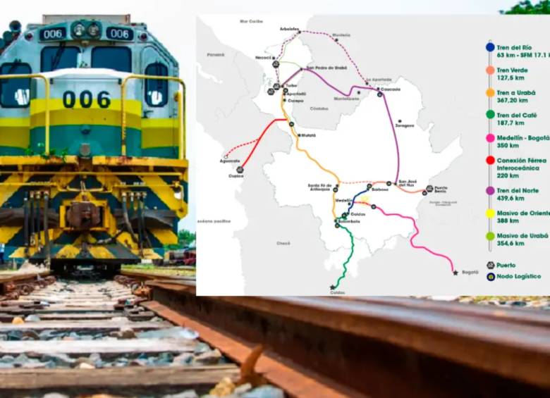 Antioquia tiene 7 corredores ferroviarios trazados que conformarían el soñado Ferrocarril de Antioquia. Foto: cortesía ANI.