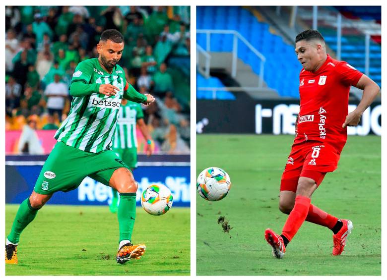 Edwin Cardona es capitán, goleador y líder del Nacional dirigido por el técnico argentino Javier Gandolfi. Mientras que en los partidos que suma con el América este semestre, Juanfer ha demostrado que su calidad está intacta. FOTOS JAIME PÉREZ Y COLPRENSA