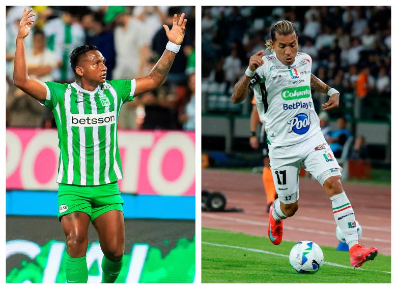 Alfredo Morelos y Dayro Moreno harán parte del encuentro benéfico entre Nacional y Caldas. FOTOS CAMILO SUÁREZ Y GETTY