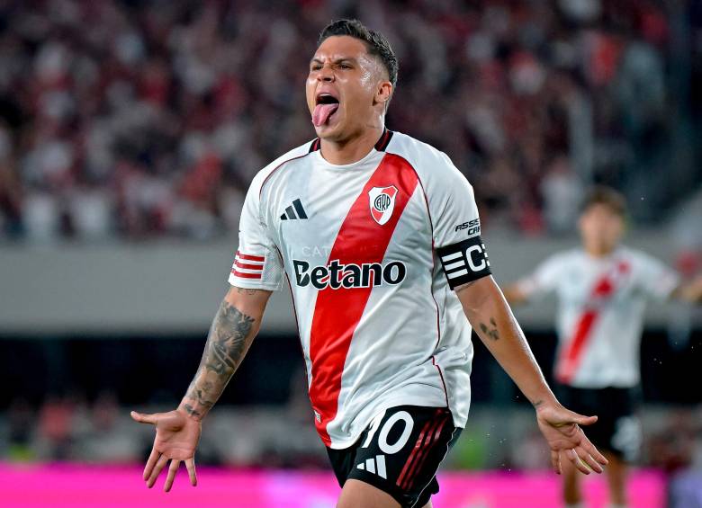 Juan Fernando Quintero, en gran momento con River Plate de Argentina. FOTO GETTY