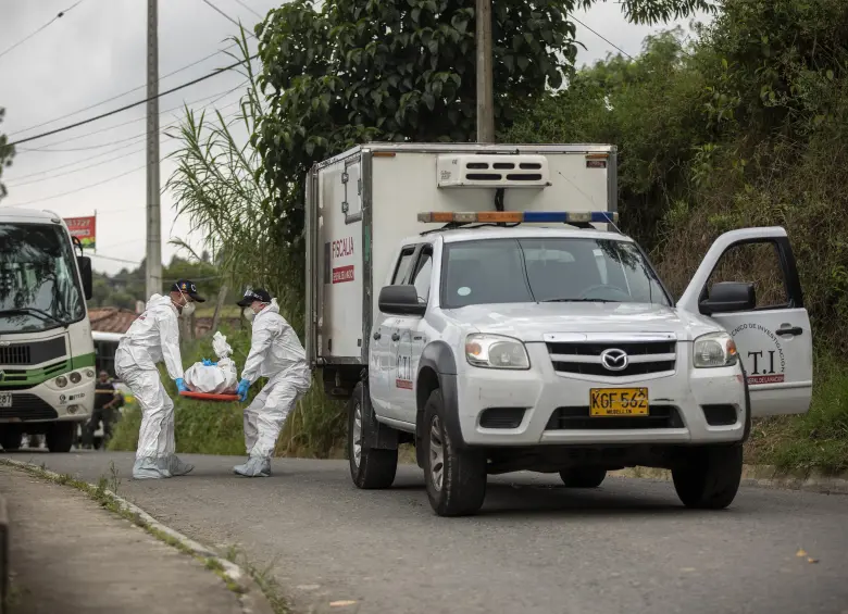Imagen de referencia de un homicidio en la ciudad de Medellín. Foto: Andrés Camilo Suárez