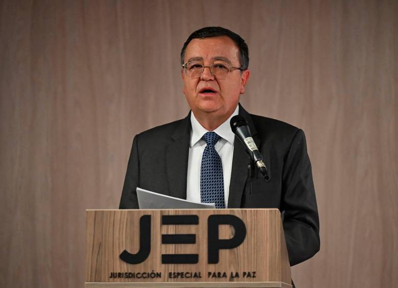 Alejandro Ramelli, director de la Jurisdicción Especial de Paz, se opuso al posible recorte presupuestal. FOTO AFP