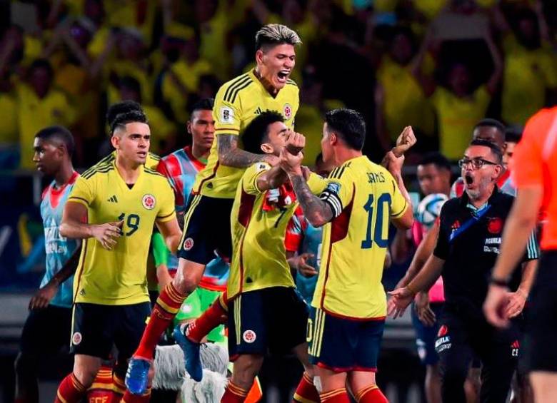 Luis Díaz fue la gran figura de Colombia en la histórica victoria ante Brasil. FOTO GETTY